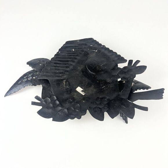 Vtg Hummingbird Bluebird Metal Wall Art Indoor/Outdoor Birdhouse - Picture 7 of 11